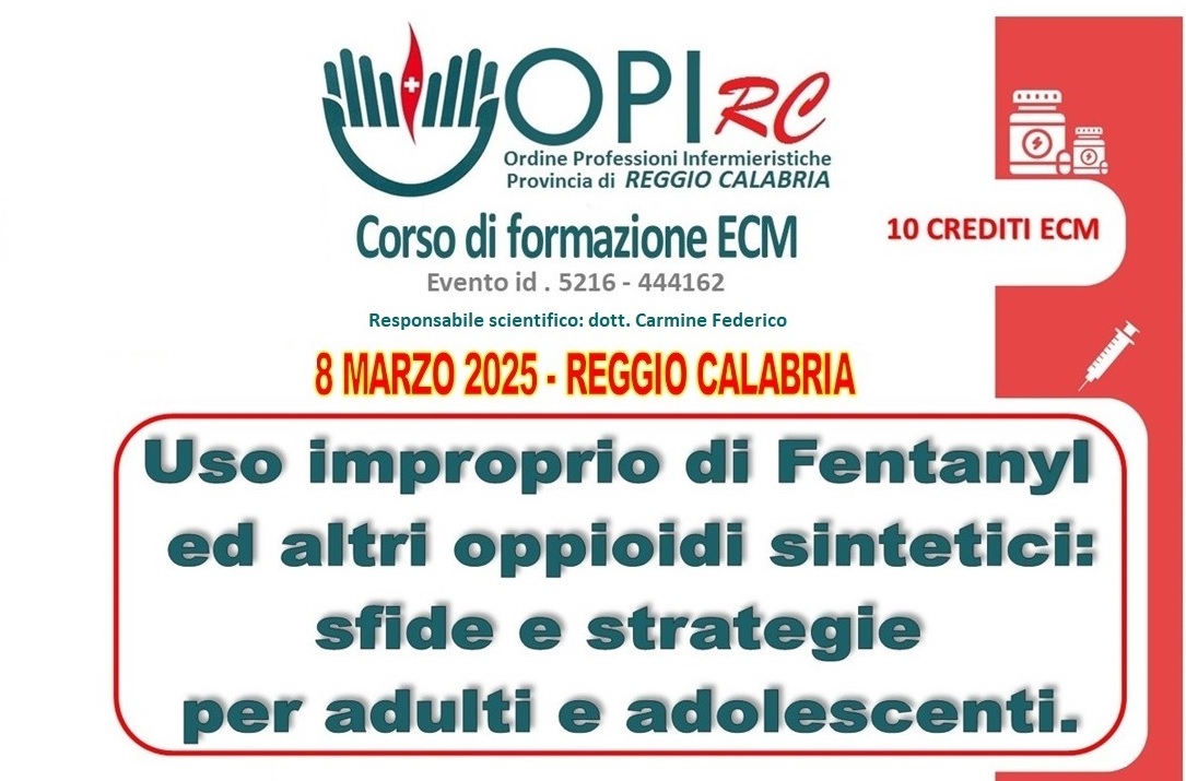 Corso - uso improprio di Fentanyl e altri oppidi sintetici